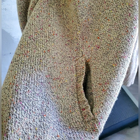 Cabi Oatmeal Duster Chunky Collar Cardigan  Med size - Picture 4 of 11